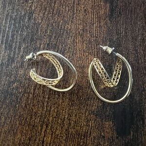 Elegant Gold color Hoop Earrings E21